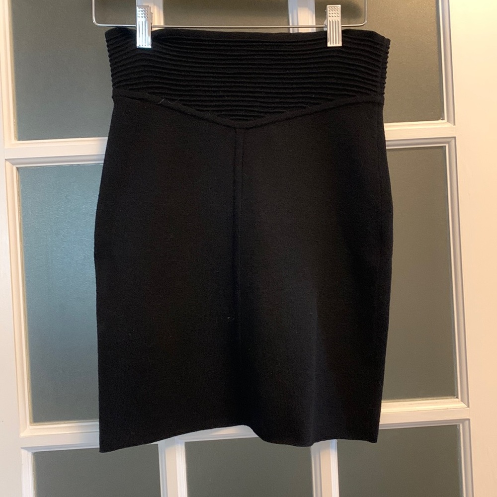 Alexander  Wang black tricot skirt